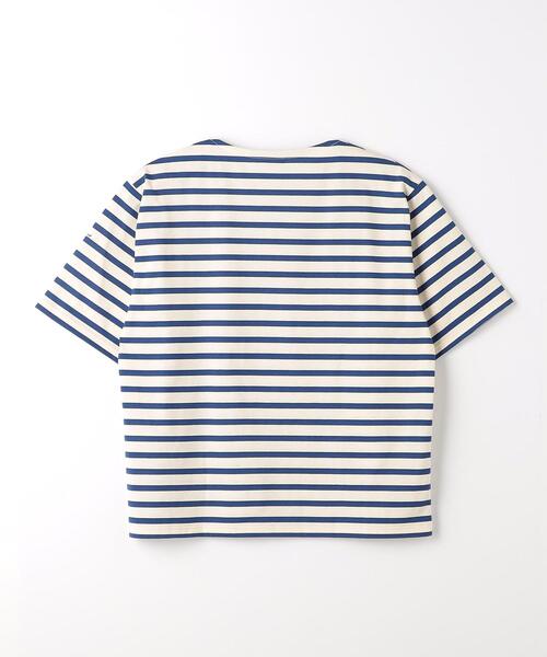 ORCIVAL（オーシバル）の「＜ORCIVAL＞スビンジャージ ボーダー クルーネック Tシャツ（Tシャツ/カットソー・メンズ・グレー/オフホワイト/ネイビー・4/3/5）」の9枚目の写真