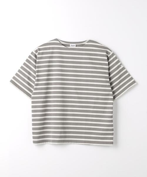 ORCIVAL（オーシバル）の「＜ORCIVAL＞スビンジャージ ボーダー クルーネック Tシャツ（Tシャツ/カットソー・メンズ・グレー/オフホワイト/ネイビー・4/3/5）」の14枚目の写真