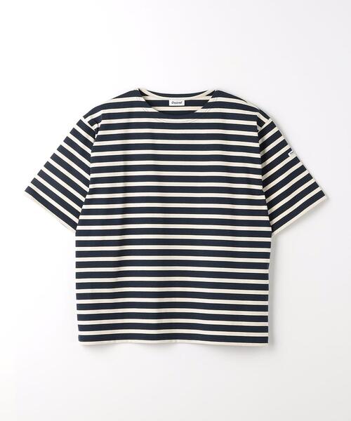 ORCIVAL（オーシバル）の「＜ORCIVAL＞スビンジャージ ボーダー クルーネック Tシャツ（Tシャツ/カットソー・メンズ・グレー/オフホワイト/ネイビー・4/3/5）」の22枚目の写真