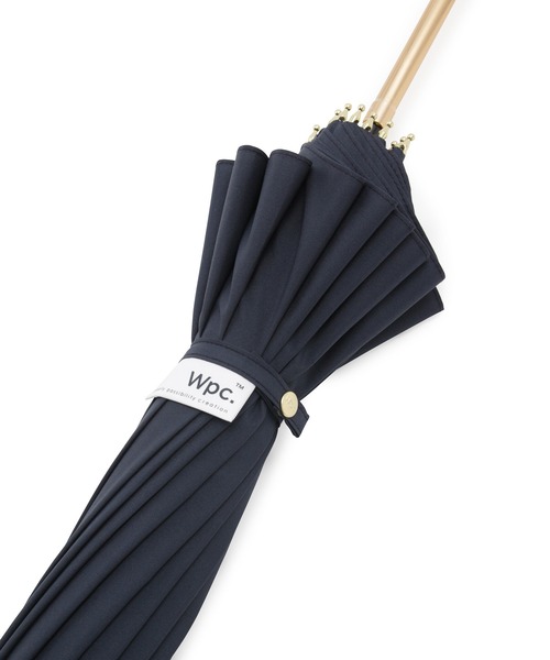 Wpc.（ダブリュピーシー）の「【Wpc.】晴雨兼用/16本骨ソリッド（長傘・レディース・ベージュ/サックスブルー/ネイビー/ピンク・FREE）」の14枚目の写真