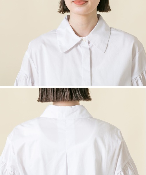 Gready Brilliant（グレディブリリアン）の「綿サテン切替ランタンＳＶブラウス（シャツ/ブラウス・レディース・ブラック/オフホワイト・38）」の21枚目の写真