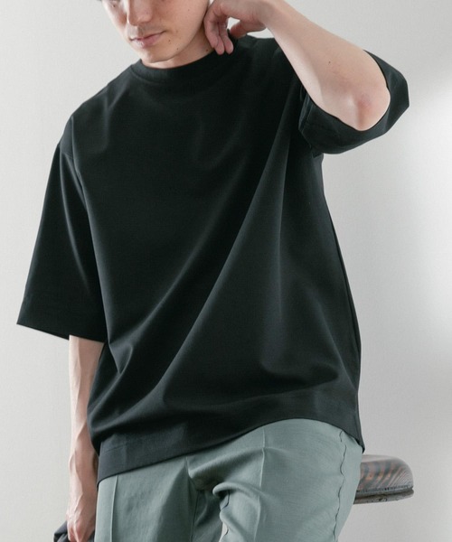 ITEMS URBANRESEARCH（アイテムズ アーバンリサーチ）の「TRストレッチ 半袖Tシャツ（Tシャツ/カットソー・メンズ・ブルー/パープル/ブラック/グリーン/グレー・MEDIUM/LARGE）」の6枚目の写真