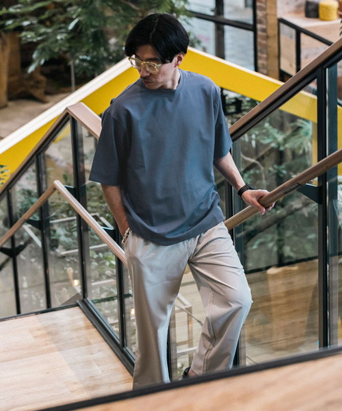 ITEMS URBANRESEARCH（アイテムズ アーバンリサーチ）の「TRストレッチ 半袖Tシャツ（Tシャツ/カットソー・メンズ・ブルー/パープル/ブラック/グリーン/グレー・MEDIUM/LARGE）」の9枚目の写真