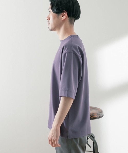 ITEMS URBANRESEARCH（アイテムズ アーバンリサーチ）の「TRストレッチ 半袖Tシャツ（Tシャツ/カットソー・メンズ・ブルー/パープル/ブラック/グリーン/グレー・MEDIUM/LARGE）」の16枚目の写真