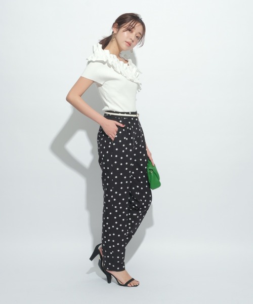 JUSGRITTY アシンメトリーフリルニット定価16500円♥美人百花系 JUSGRITTY アシンメトリーフリルニット定価16500円♥美人百花系