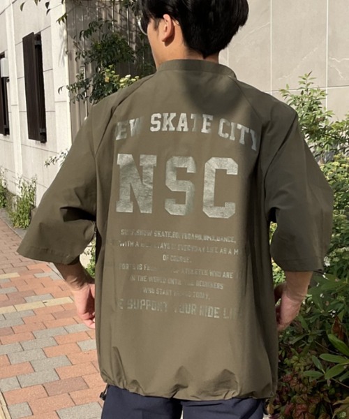 ムラサキスポーツ(ムラサキスポーツ)の「【ムラサキスポーツ限定】DEAR LAUREL/ディアローレル ナイロン半袖Tシャツ D23S1101(Tシャツ/カットソー・メンズ・ブラック/オリーブ・M/L)」の2枚目の写真