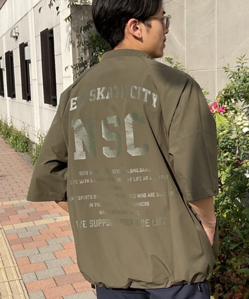 ムラサキスポーツ(ムラサキスポーツ)の「【ムラサキスポーツ限定】DEAR LAUREL/ディアローレル ナイロン半袖Tシャツ D23S1101(Tシャツ/カットソー・メンズ・ブラック/オリーブ・M/L)」の7枚目の写真