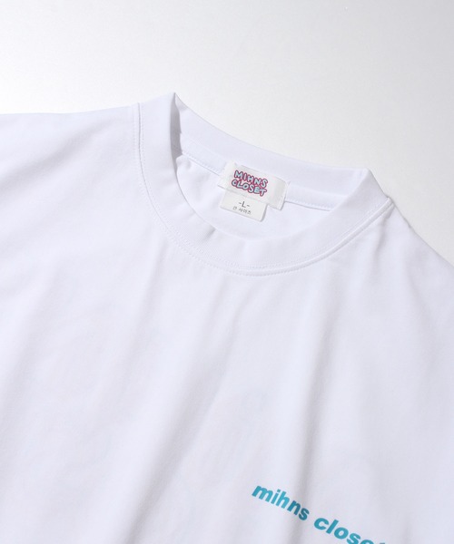 mihns closet(ミンズクローゼット)の「【mihns closet/ミンズクローゼット】中空糸天竺ロゴプリント半袖ビッグシルエットTシャツ(Tシャツ/カットソー・メンズ・ホワイト/ブラック系その他/ホワイト系その他/ブラック・M/L)」の15枚目の写真