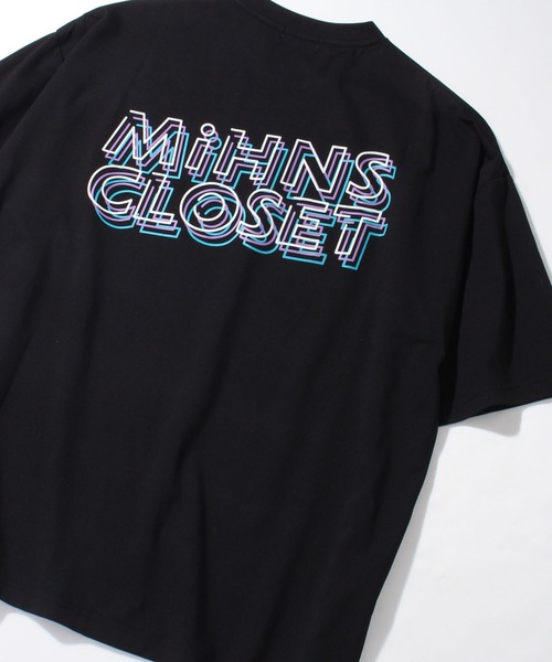mihns closet(ミンズクローゼット)の「【mihns closet/ミンズクローゼット】中空糸天竺ロゴプリント半袖ビッグシルエットTシャツ(Tシャツ/カットソー・メンズ・ホワイト/ブラック系その他/ホワイト系その他/ブラック・M/L)」の19枚目の写真