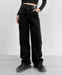 LVEU. | Asymmetric waist design denim / アシンメトリーウエストデザインデニム(デニムパンツ)