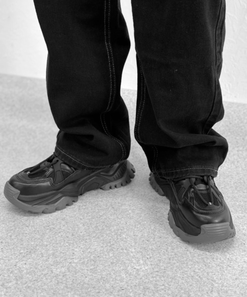 LVEU.（ラブユ.）の「Asymmetric waist design denim / アシンメトリーウエストデザインデニム（デニムパンツ・レディース・ブラック・FREE）」の6枚目の写真