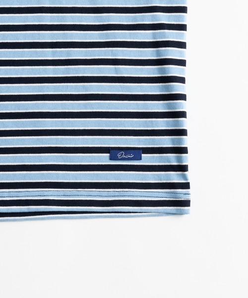 ONCILY(オンシェリー)の「MULTI BORDER T-SHIRT / マルチボーダーTシャツ(Tシャツ/カットソー・メンズ・ブルー・SMALL/MEDIUM/LARGE)」の10枚目の写真