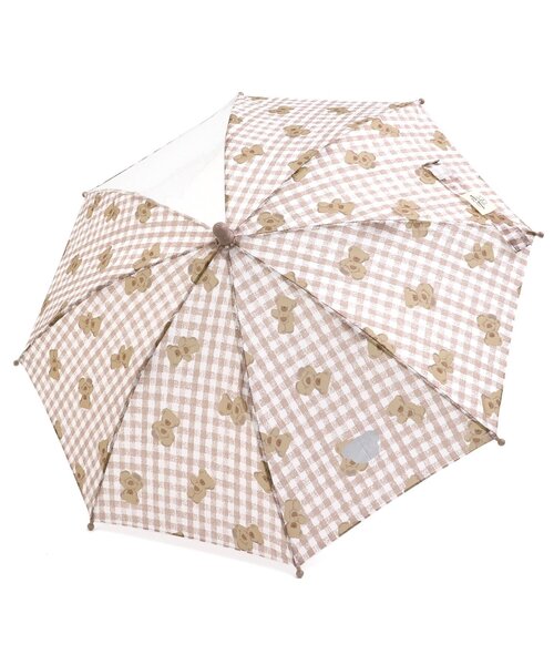 apres les cours（アプレレクール）の「tiny bear 総柄傘（長傘・キッズ・ベージュ・XS/S/MEDIUM/SMALL）」の4枚目の写真