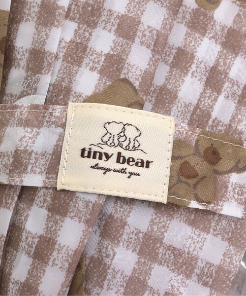 apres les cours（アプレレクール）の「tiny bear 総柄傘（長傘・キッズ・ベージュ・XS/S/MEDIUM/SMALL）」の3枚目の写真