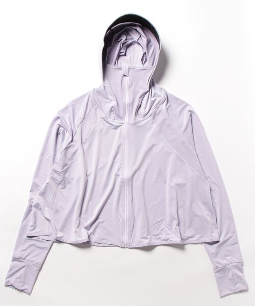 セール】UPF50+ 冷感ツバ付きUVカットパーカー ショート丈type