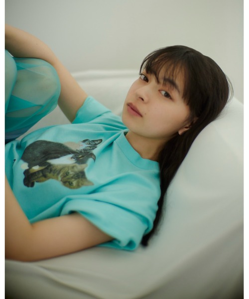 未使用 FURFUR 上國料萌衣 トリプルキャットフォトTシャツ