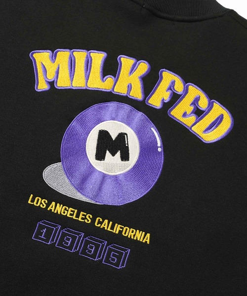 MILKFED.（ミルクフェド）の「CUE BALL SWEAT TOP（スウェット・レディース・オートミール/グリーン/ライトブルー/ブラック・M/L）」の12枚目の写真