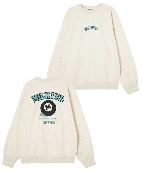 MILKFED.（ミルクフェド）の「CUE BALL SWEAT TOP（スウェット・レディース・オートミール/グリーン/ライトブルー/ブラック・M/L）」の13枚目の写真