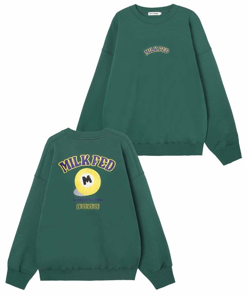MILKFED.（ミルクフェド）の「CUE BALL SWEAT TOP（スウェット・レディース・オートミール/グリーン/ライトブルー/ブラック・M/L）」の15枚目の写真