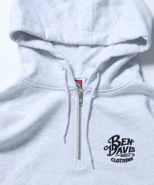 SHOOP NEW DAVIS PULLOVER（フーディハーフジップ）ホワイト SHOOP NEW DAVIS PULLOVER（フーディハーフジップ）ホワイト