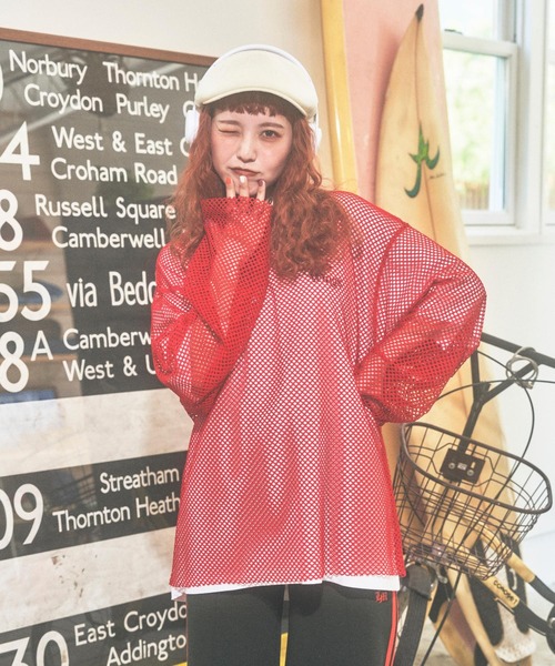 PBLIM（ページボーイリム）の「PBLIM/まんまる子コラボカラーメッシュプル（その他トップス・レディース・ブラック/レッド/イエロー・FREE）」の18枚目の写真