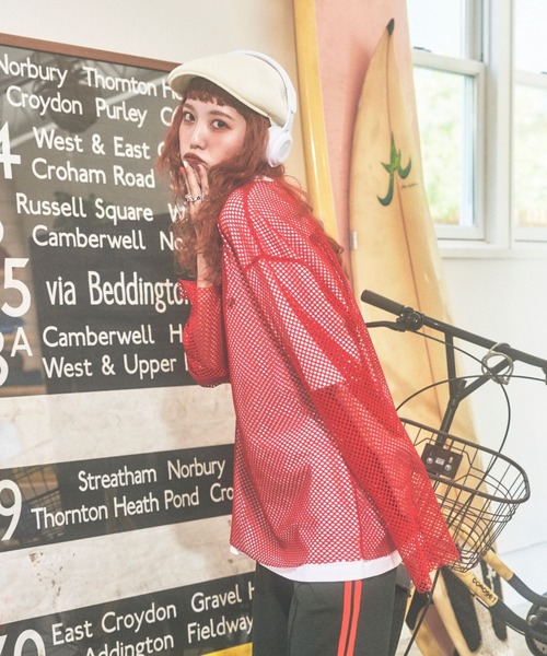 PBLIM（ページボーイリム）の「PBLIM/まんまる子コラボカラーメッシュプル（その他トップス・レディース・ブラック/レッド/イエロー・FREE）」の19枚目の写真