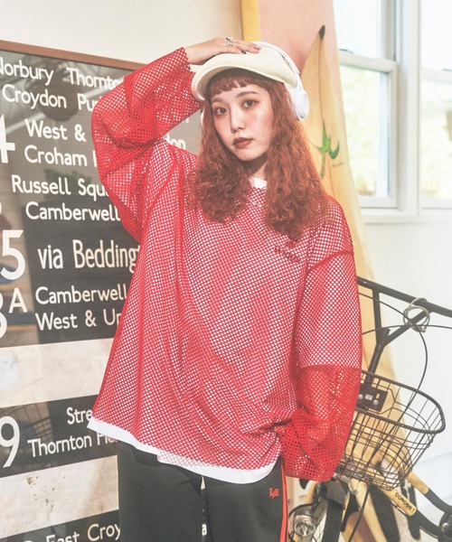 PBLIM（ページボーイリム）の「PBLIM/まんまる子コラボカラーメッシュプル（その他トップス・レディース・ブラック/レッド/イエロー・FREE）」の17枚目の写真