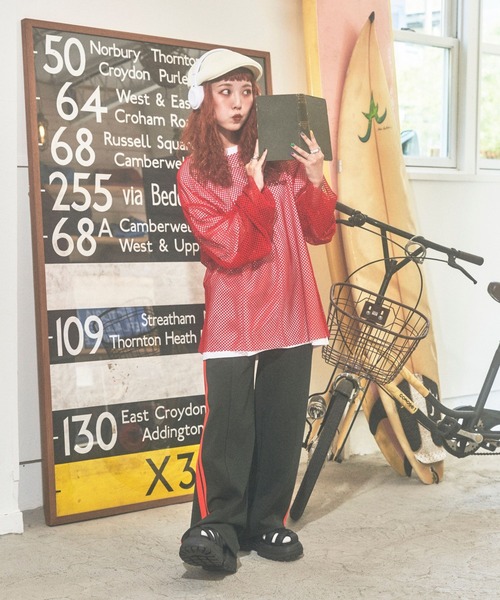 PBLIM（ページボーイリム）の「PBLIM/まんまる子コラボカラーメッシュプル（その他トップス・レディース・ブラック/レッド/イエロー・FREE）」の22枚目の写真