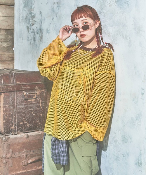 PBLIM（ページボーイリム）の「PBLIM/まんまる子コラボカラーメッシュプル（その他トップス・レディース・ブラック/レッド/イエロー・FREE）」の10枚目の写真