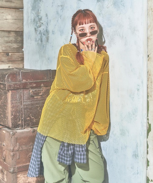 PBLIM（ページボーイリム）の「PBLIM/まんまる子コラボカラーメッシュプル（その他トップス・レディース・ブラック/レッド/イエロー・FREE）」の11枚目の写真