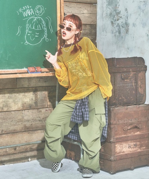 PBLIM（ページボーイリム）の「PBLIM/まんまる子コラボカラーメッシュプル（その他トップス・レディース・ブラック/レッド/イエロー・FREE）」の16枚目の写真