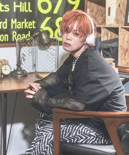 PBLIM（ページボーイリム）の「PBLIM/まんまる子コラボカラーメッシュプル（その他トップス・レディース・ブラック/レッド/イエロー・FREE）」の6枚目の写真