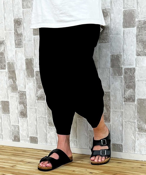 TopIsm(トップイズム)の「楊柳クレープ ドライタッチ サルエルパンツ(その他パンツ・メンズ・ブラック/カーキ/ネイビー・M/L/LL)」の1枚目の写真