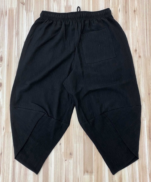 TopIsm(トップイズム)の「楊柳クレープ ドライタッチ サルエルパンツ(その他パンツ・メンズ・ブラック/カーキ/ネイビー・M/L/LL)」の6枚目の写真