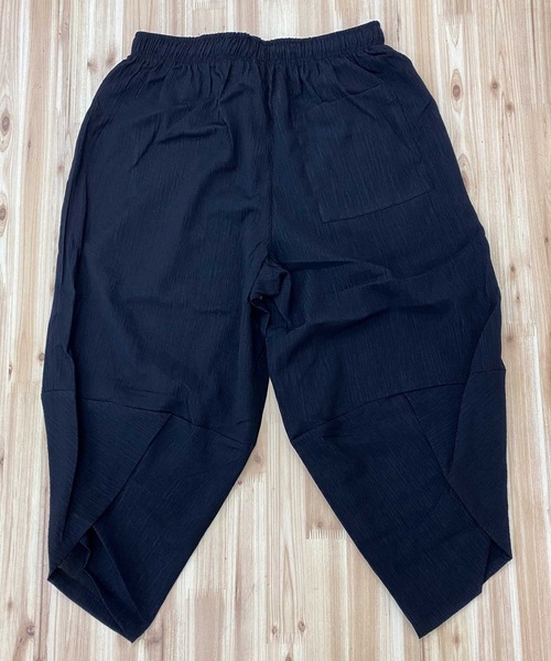 TopIsm(トップイズム)の「楊柳クレープ ドライタッチ サルエルパンツ(その他パンツ・メンズ・ブラック/カーキ/ネイビー・M/L/LL)」の9枚目の写真