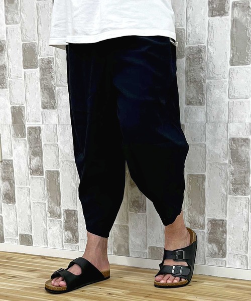 TopIsm(トップイズム)の「楊柳クレープ ドライタッチ サルエルパンツ(その他パンツ・メンズ・ブラック/カーキ/ネイビー・M/L/LL)」の15枚目の写真