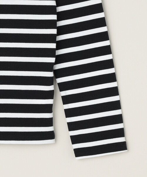 quaranciel（カランシエル）の「quaranciel:〈洗濯機可能〉2way ボーダー プルオーバー（Tシャツ/カットソー・レディース・オフホワイト/ブラック・ONE SIZE）」の16枚目の写真
