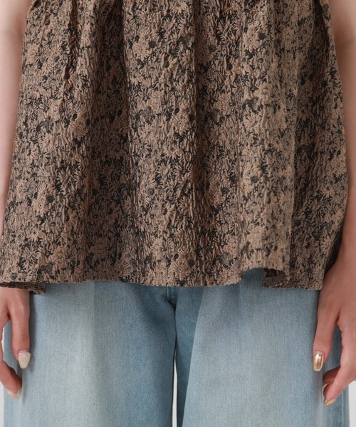 archives（アルシーヴ）の「ジャガードフレアキャミソール（キャミソール・レディース・モカ/アイボリー/ブラック・MEDIUM）」の18枚目の写真