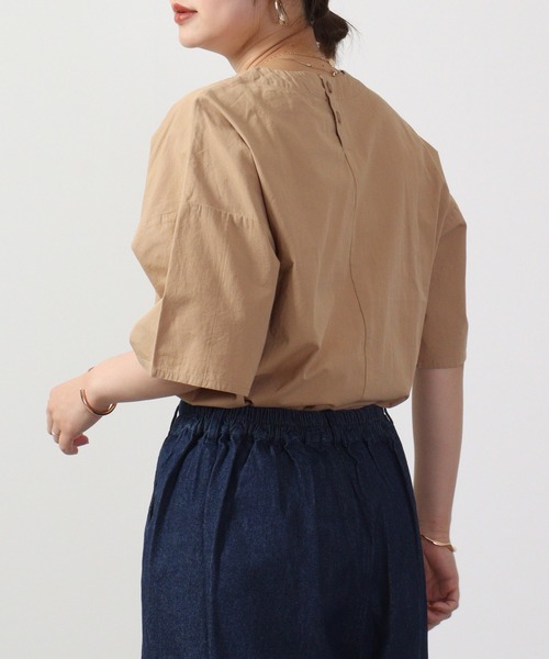 Emago(イマゴ)の「EMAGO フラワー刺繍5分袖ブラウス(シャツ/ブラウス・レディース・ホワイト/グリーン/ベージュ・FREE)」の17枚目の写真