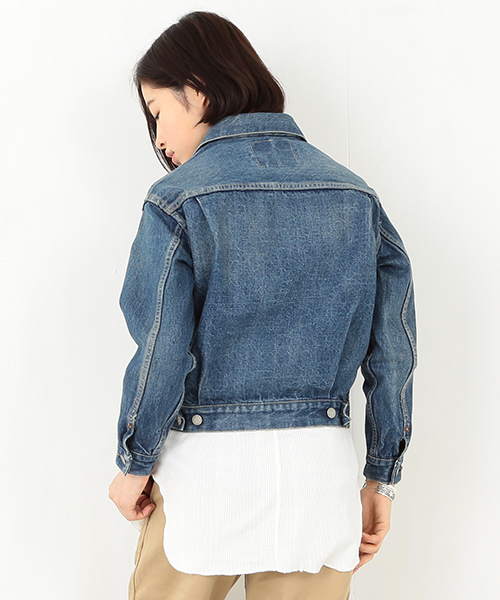 BEAMS BOY（ビームスボーイ）の「orslow × BEAMS BOY / Haight（デニムジャケット・レディース・インディゴブルー・2/1）」の8枚目の写真