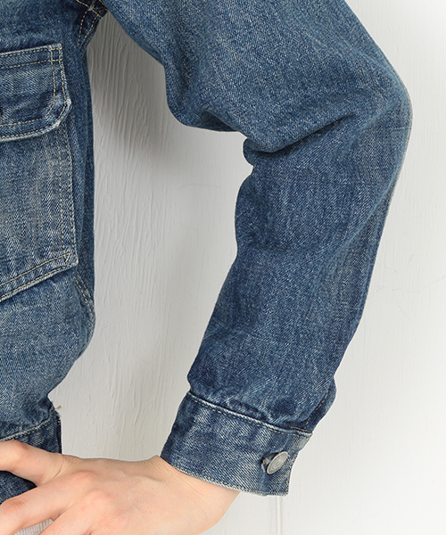 BEAMS BOY（ビームスボーイ）の「orslow × BEAMS BOY / Haight（デニムジャケット・レディース・インディゴブルー・2/1）」の3枚目の写真
