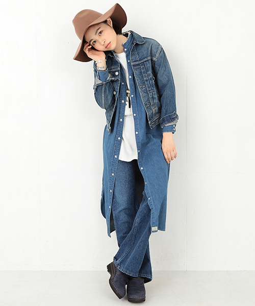 BEAMS BOY（ビームスボーイ）の「orslow × BEAMS BOY / Haight（デニムジャケット・レディース・インディゴブルー・2/1）」の10枚目の写真