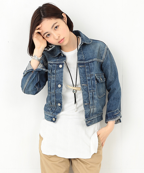 BEAMS BOY（ビームスボーイ）の「orslow × BEAMS BOY / Haight（デニムジャケット・レディース・インディゴブルー・2/1）」の14枚目の写真