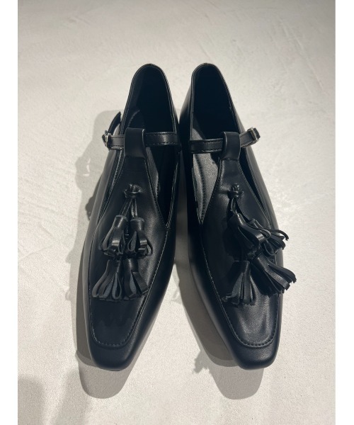 Birthday room（バースデイルーム）の「タッセル付きフラットシューズ（ローファー・レディース・ブラック・24.5/23.5）」の3枚目の写真