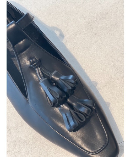 Birthday room（バースデイルーム）の「タッセル付きフラットシューズ（ローファー・レディース・ブラック・24.5/23.5）」の6枚目の写真