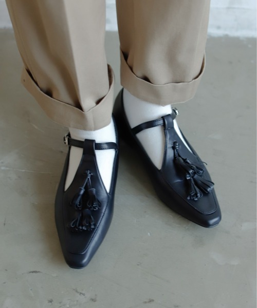 Birthday room（バースデイルーム）の「タッセル付きフラットシューズ（ローファー・レディース・ブラック・24.5/23.5）」の13枚目の写真