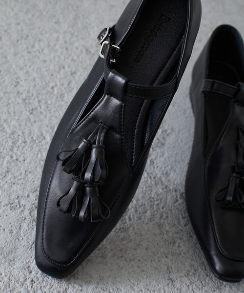 Birthday room（バースデイルーム）の「タッセル付きフラットシューズ（ローファー・レディース・ブラック・24.5/23.5）」の14枚目の写真