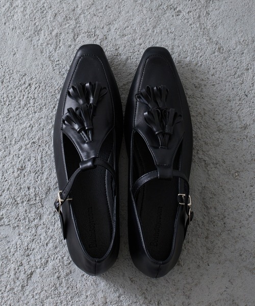 Birthday room（バースデイルーム）の「タッセル付きフラットシューズ（ローファー・レディース・ブラック・24.5/23.5）」の19枚目の写真