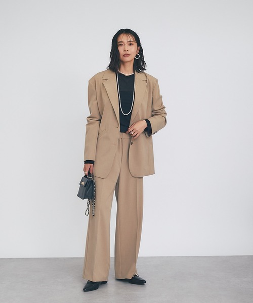 RIVE DROITE（リヴドロワ）の「MONN.:. (モン)/テーラードジャケット（テーラードジャケット・レディース・グレー/ベージュ・FREE）」の20枚目の写真