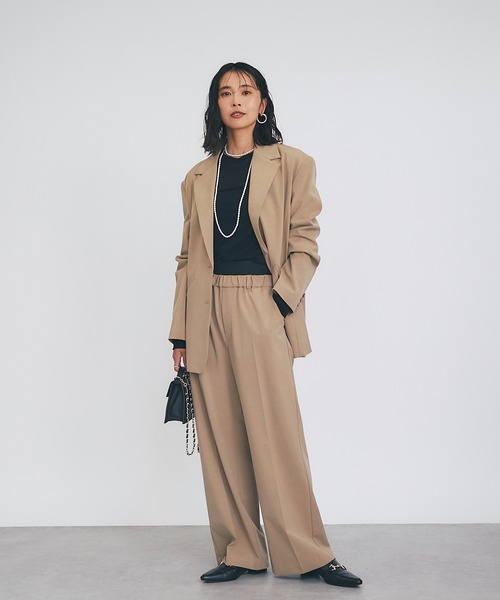 RIVE DROITE（リヴドロワ）の「MONN.:. (モン)/テーラードジャケット（テーラードジャケット・レディース・グレー/ベージュ・FREE）」の21枚目の写真